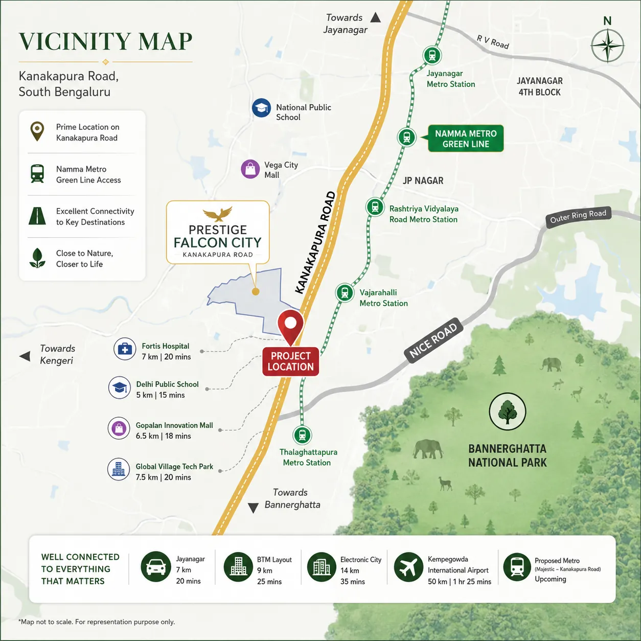 Nambiar Kanakapura Road location map